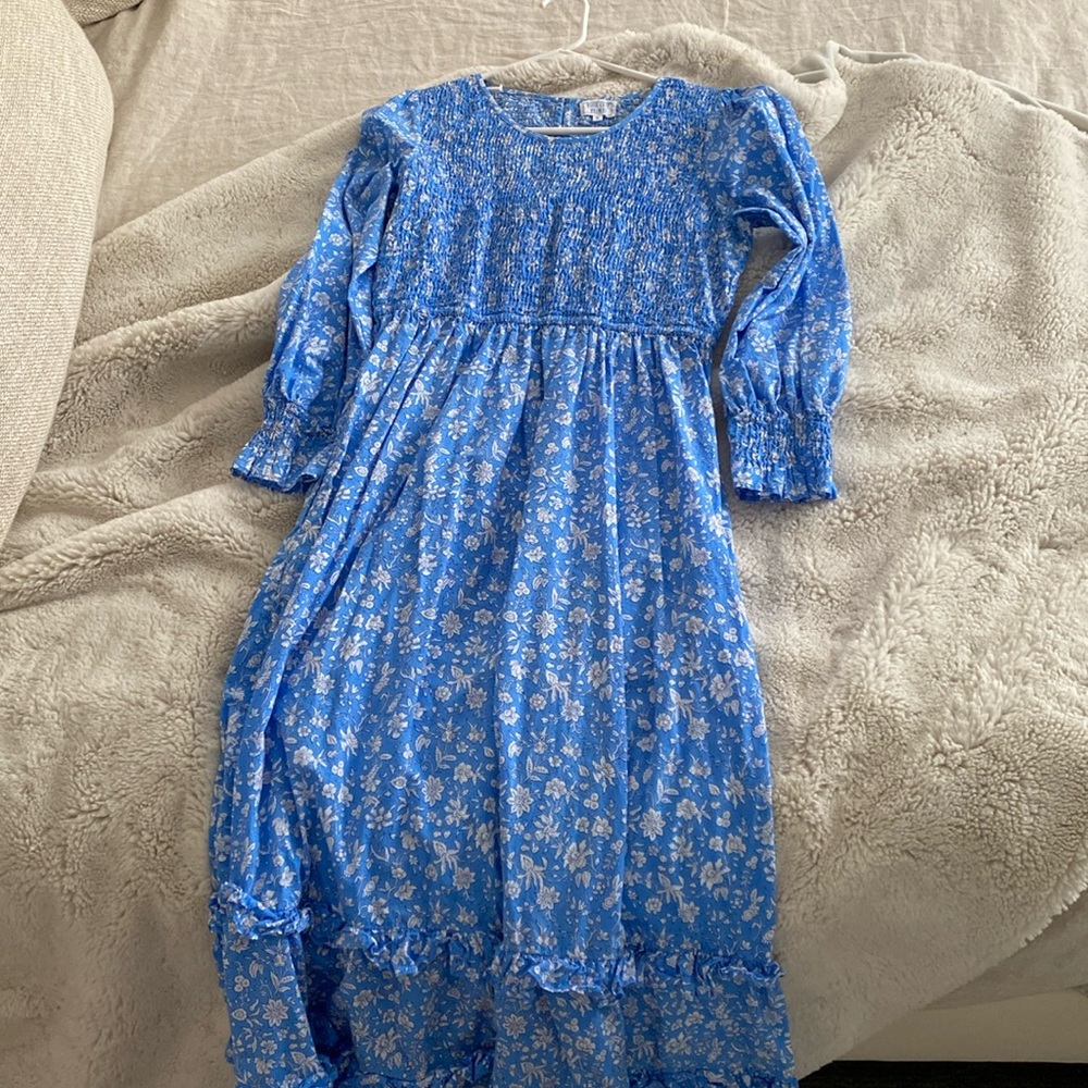 Pink city prints dress